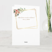 Carte rose Gold & Pink Cute Cat Anniversaire (Dos)