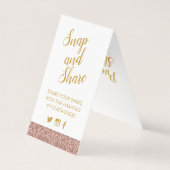 Carte rose Gold Pink Parties scintillant Party Has (Back)