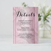 Carte rose Gold Rsvp (Debout devant)