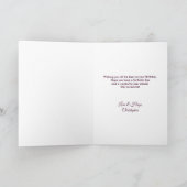 Carte Rose gothique, bougie et emplacement Anniversaire (Intérieur)
