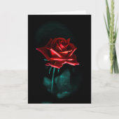 Carte rose gothique simple de Saint-Valentin (Devant)