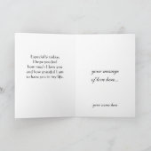 Carte rose gothique simple de Saint-Valentin (Intérieur)