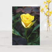 Carte Rose jaune (Fleur jaune)