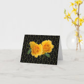 Carte Rose jaune (Fleur jaune)