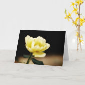 Carte Rose jaune (Fleur jaune)