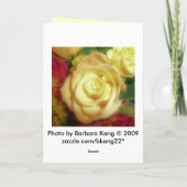 Carte Rose jaune (Dos)