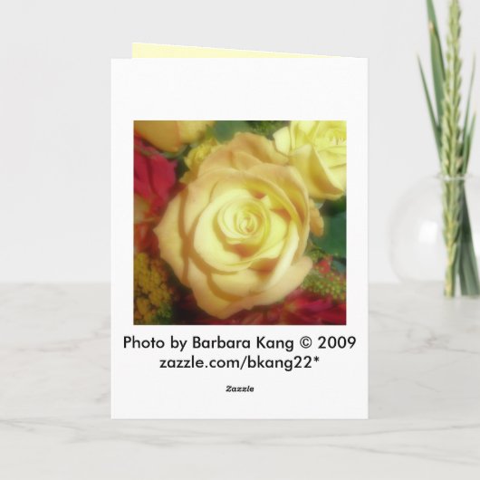 Carte Rose jaune (Dos)