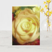 Carte Rose jaune (Fleur jaune)