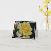 Carte rose jaune (Fleur jaune)