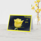Carte Rose jaune (Fleur jaune)