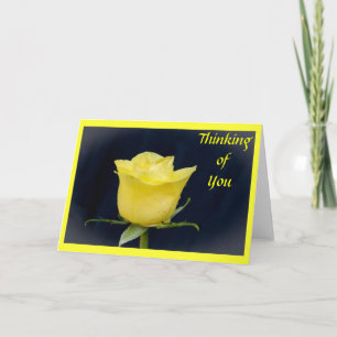Carte Rose jaune