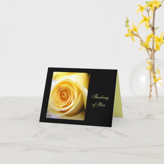 Carte Rose jaune (Fleur jaune)