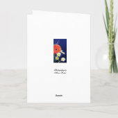 Carte Rose jaune d'anniversaire (Dos)