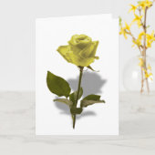 Carte Rose jaune de l'amitié (Fleur jaune)