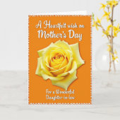 Carte Rose Jaune Douce (Fleur jaune)