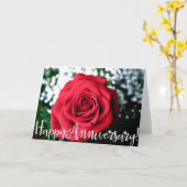Carte Rose + Joyeux Anniversaire ! (Fleur jaune)