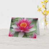 Carte Rose Lotus Water Lily (Fleur jaune)