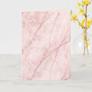 Carte Rosé Marbre Bio Blush Rose Pâle