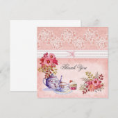 Carte rose Merci (Devant / Derrière)