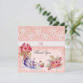 Carte rose Merci (Debout devant)