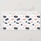 Carte Rose moderne Gold & Marine Blue certificat cadeau (Dos)