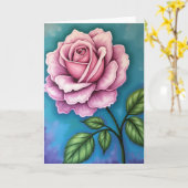 Carte Rose Mothers Day Art Card (Fleur jaune)