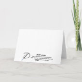 Carte rose noir vintage par design artD (Dos)