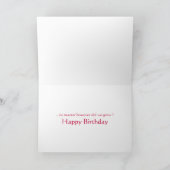 Carte Rose ombragé - Anniversaire (Intérieur)