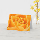 Carte Rose orange (Fleur jaune)