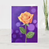 Carte Rose Orange (Devant)