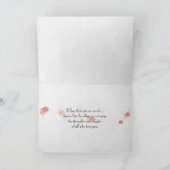 Carte rose orange sur la Sainte Bible (Intérieur)