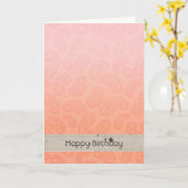 Carte Rose Paisley (Fleur jaune)