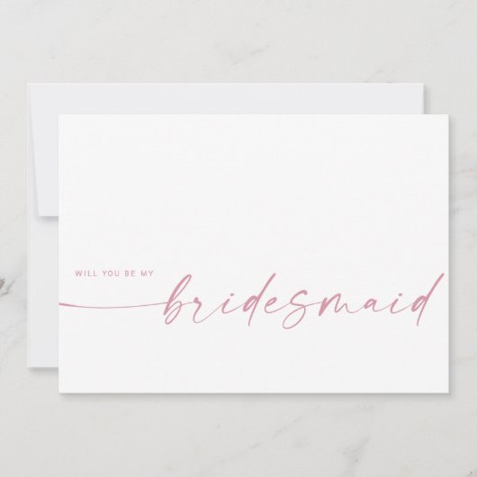 Carte  | Rose pâle (Devant)