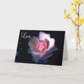 Carte Rose Pâle (Fleur jaune)