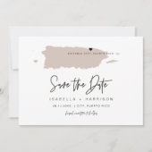 Carte rose pâle de QUINN Porto Rico Enregistrer la (Devant)