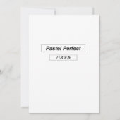 Carte rose pastel esthétique mignonne (message d'e (Dos)