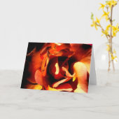 Carte Rose peint (Fleur jaune)
