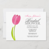 Carte rose peinte de partie de Fête de la mariée (Dos)