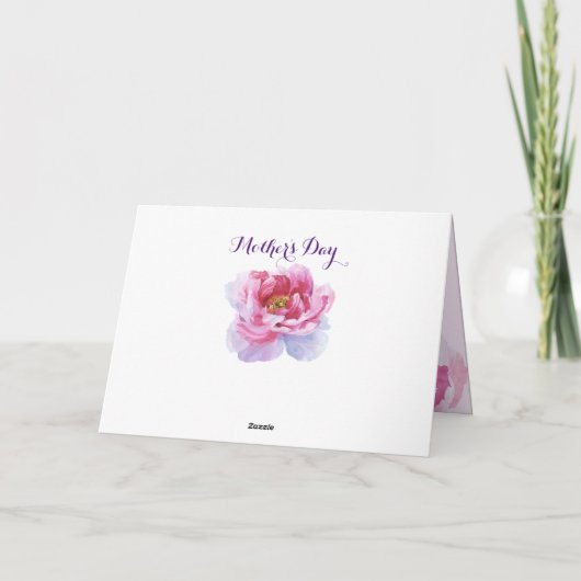 Carte Rose Peony (Dos)