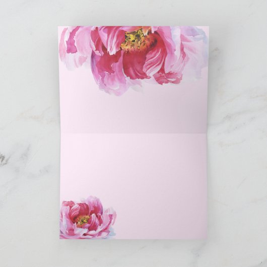 Carte Rose Peony (Intérieur)