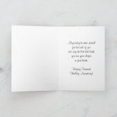 Carte rose personnalisée 60e anniversaire Mariage (Intérieur)