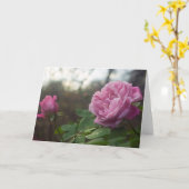 Carte Rose Photo Standard, 5" x 7" Folded Greeting Card (Fleur jaune)