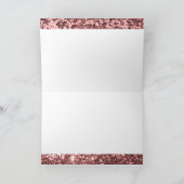 Carte Rose Pink Glitter Mazel Tov Félicitations (Intérieur)