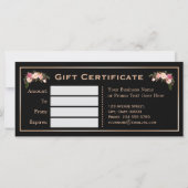 Carte rose Pink Parties scintillant Floral (Dos)