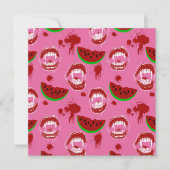 Carte Rose pour la Fête de Summerween Vampire et P (Devant)