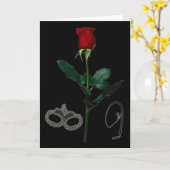 CARTE ROSE POUR UN DOMME (Fleur jaune)