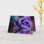 Carte Rose pourpre (Fleur jaune)