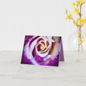 Carte Rose Pourpre (Fleur jaune)