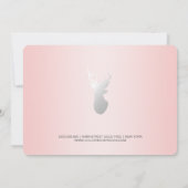 Carte Rose Quartz Shabby Chic Moderne Certificat Cadeau (Dos)