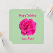 Carte Rose rose #6 (Devant/Arrière en situation)